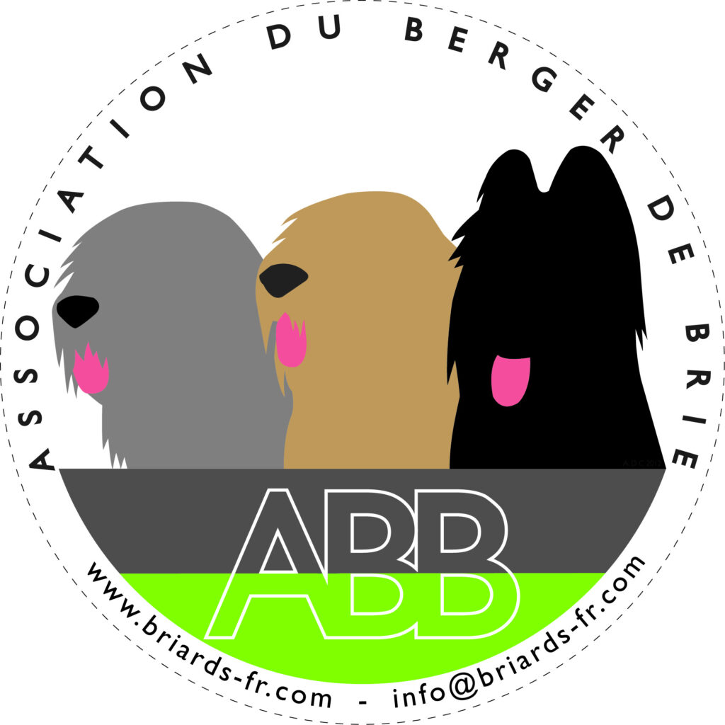 Logo Club de race berger de Brie association qui défend cette belle race