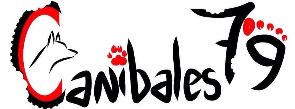 Logo Canibales 79 Club de sport de traction mono chien dynamique