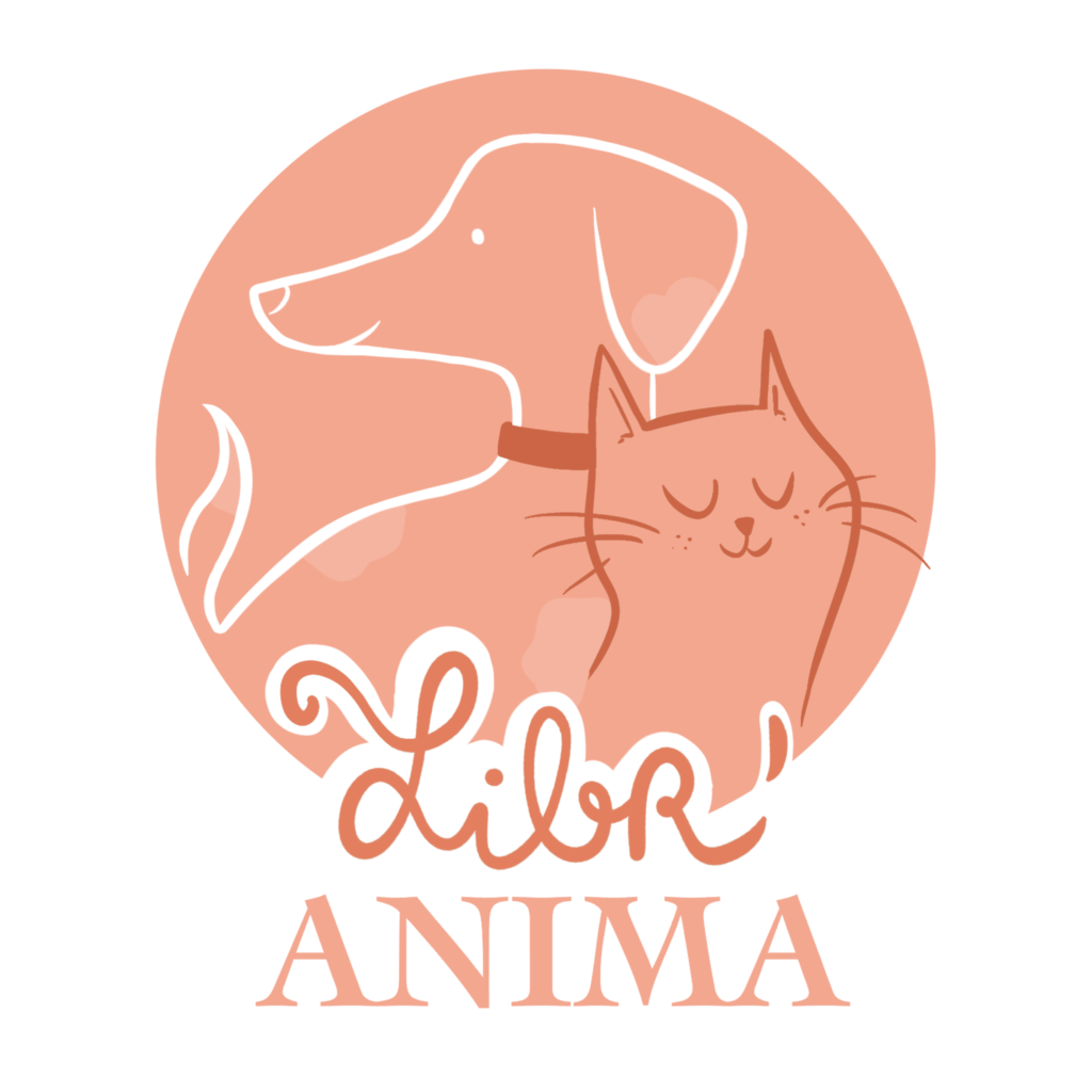 libr' anima education canine logo rose