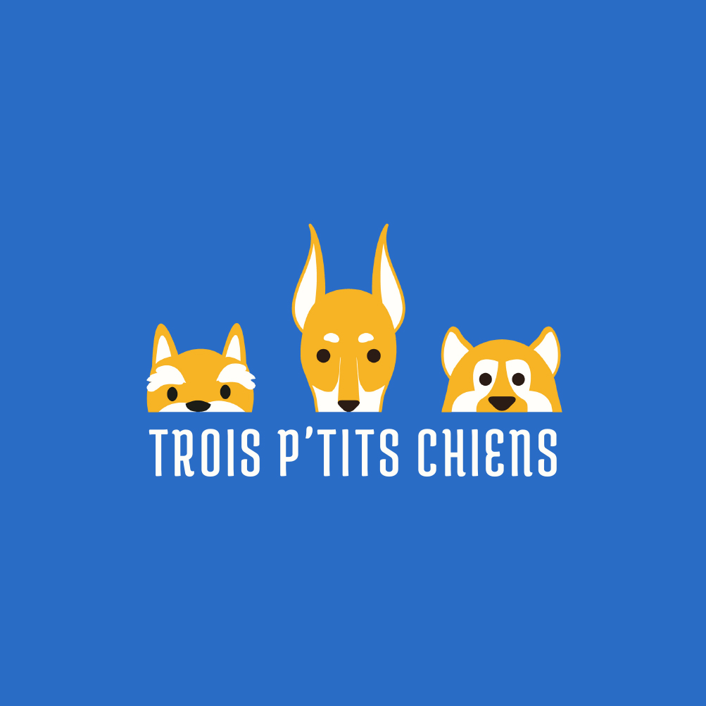 Logo trois p'tits chiens 